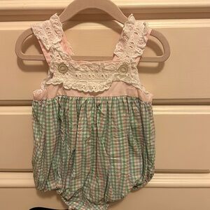 TBBC girls plaid bubble